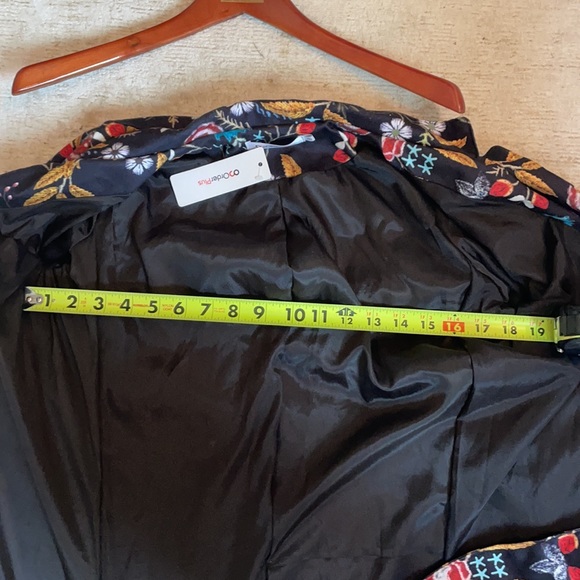 Order plus floral print blazer jacket size S long - Picture 6 of 14